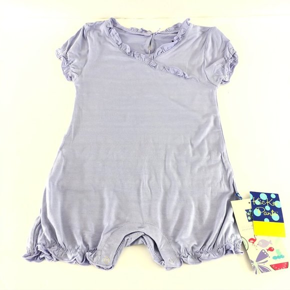 KicKee Pants Baby Girls Solid Ruffle Romper 18-24M